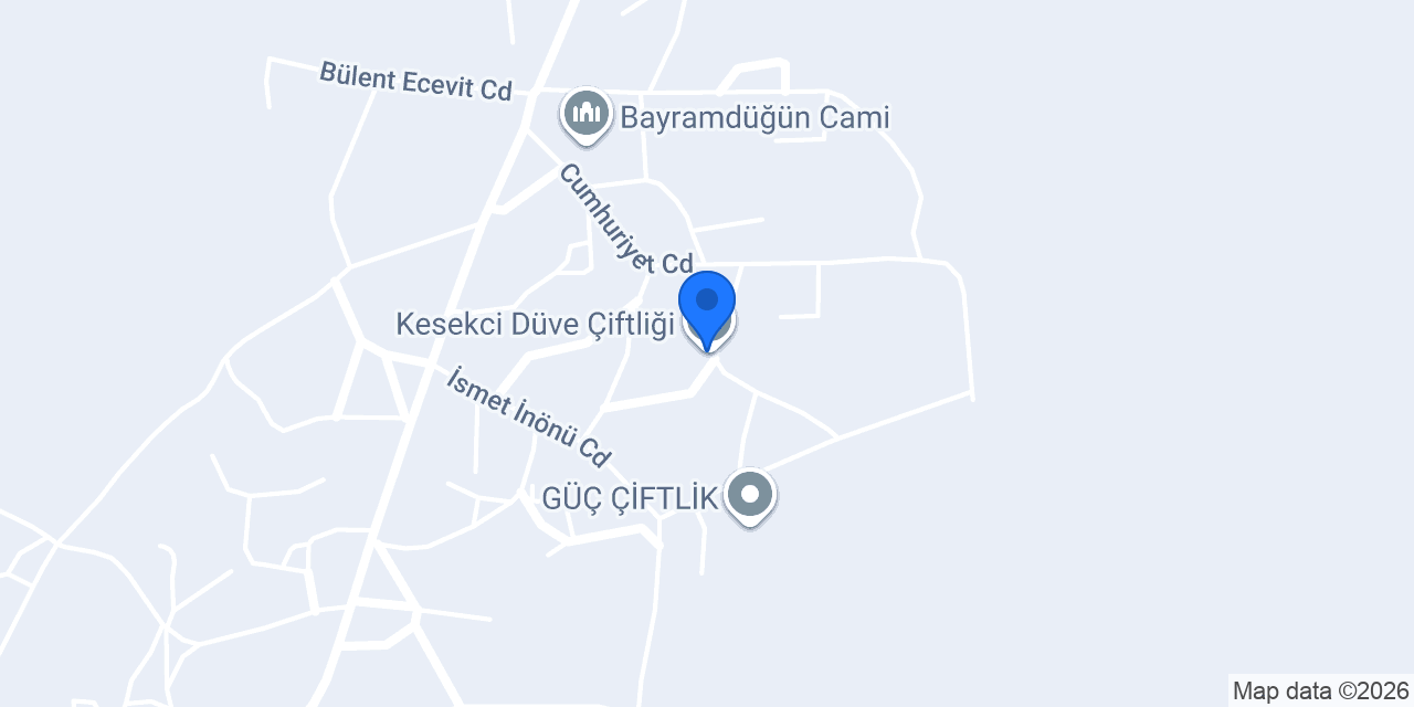 Kesekci Düve Çiftliği konumu