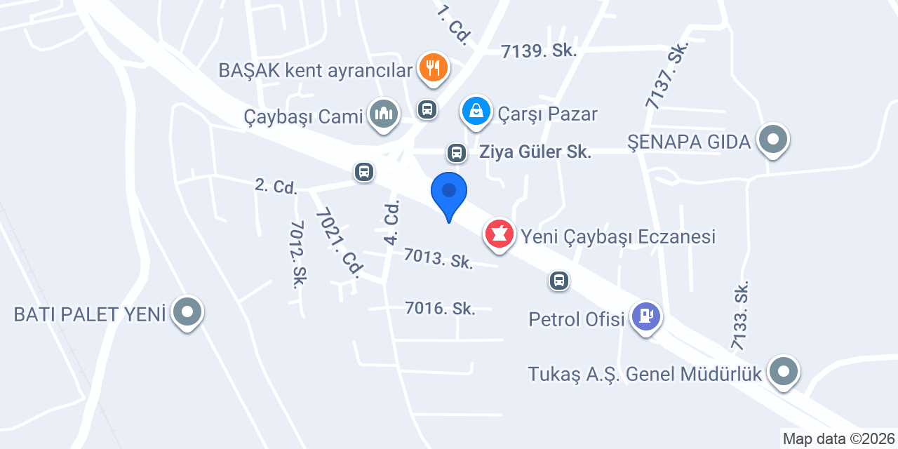 Mega7 İnşaat Emlak konumu