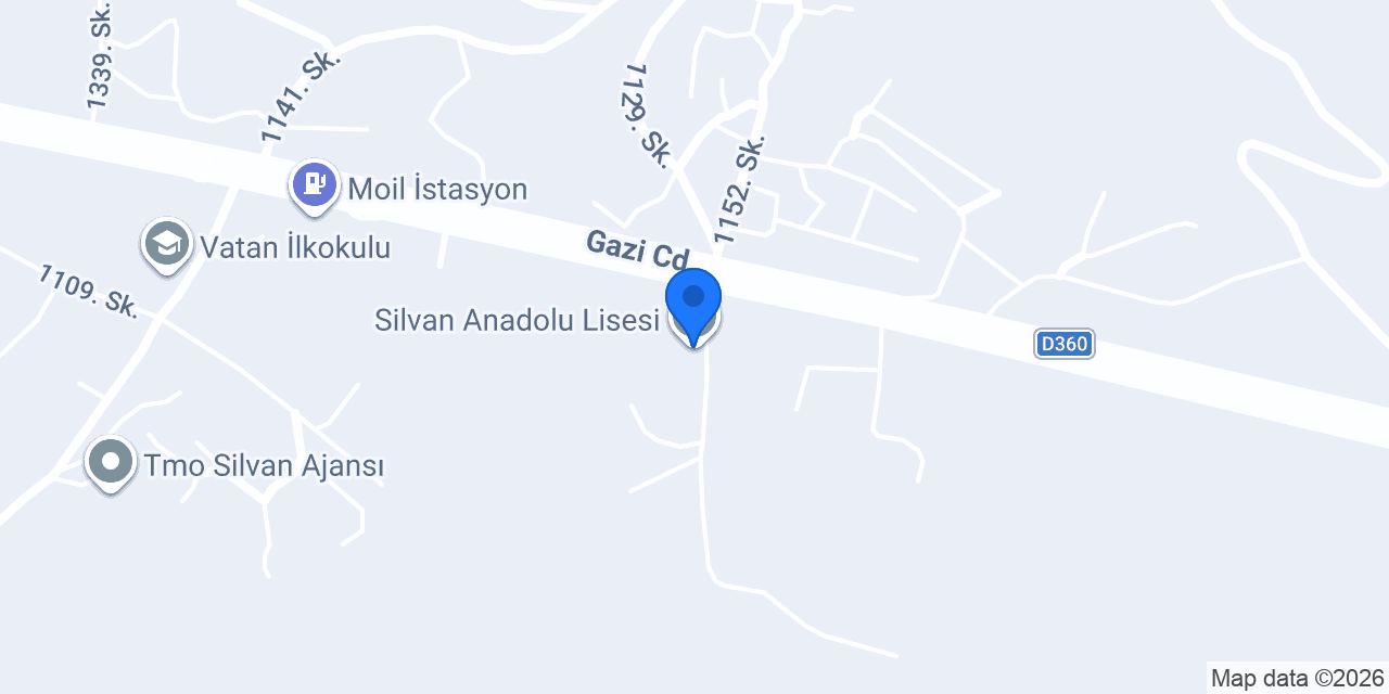 Silvan Anadolu Lisesi konumu