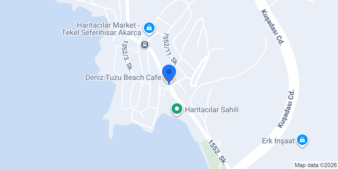 Deniz Tuzu Beach Cafe konumu