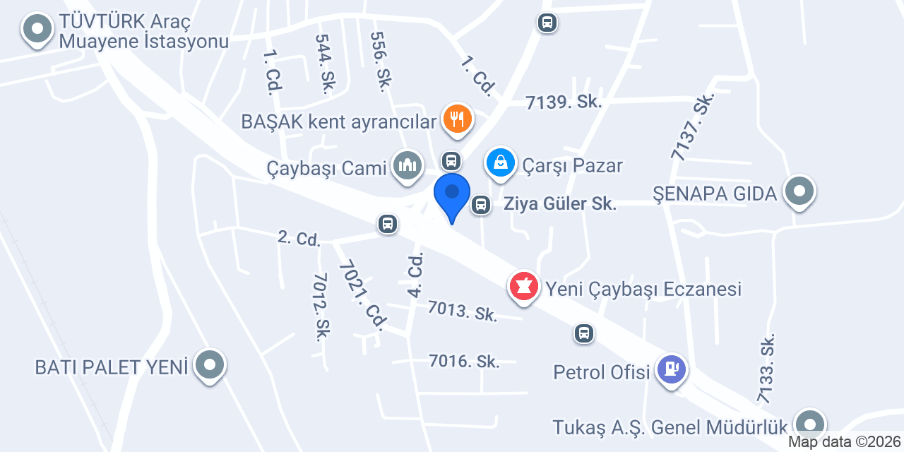 80. Yıl Çaybaşı İlköğretim Okulu konumu