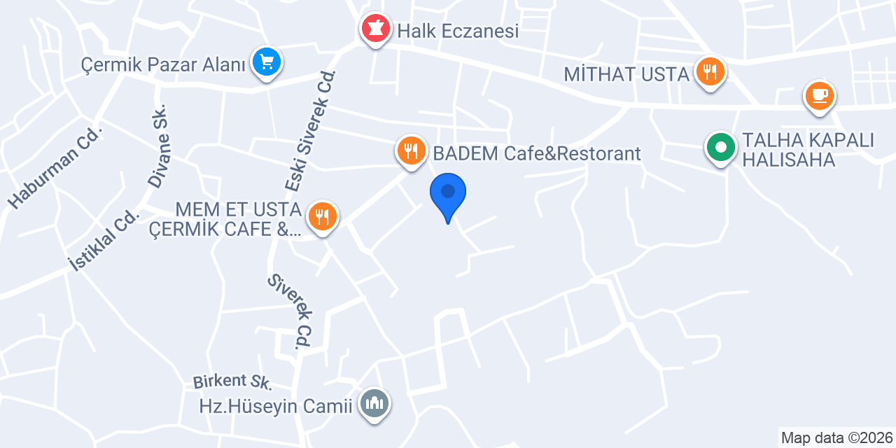 PİADENT ÇERMİK konumu