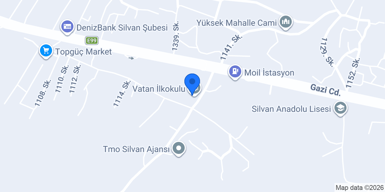 Vatan İlkokulu konumu