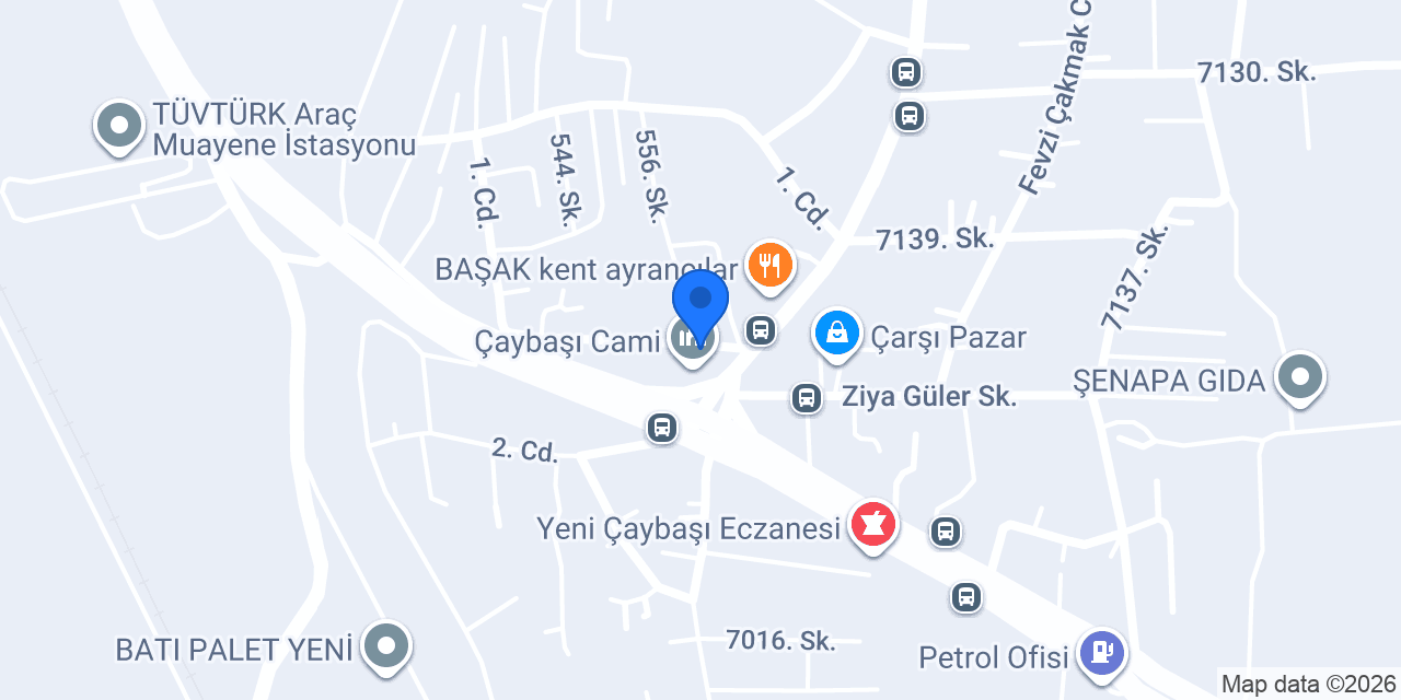 Çaybaşı Ekmek Fabr. konumu