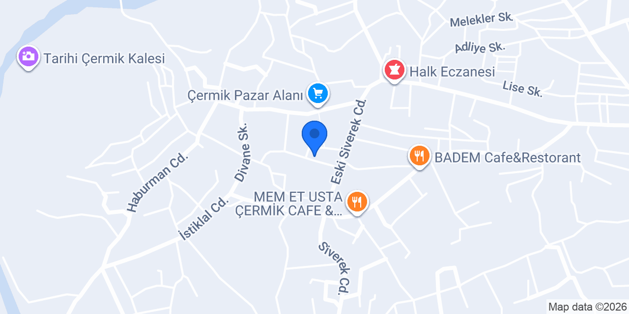 ÇERMİK KASABI konumu