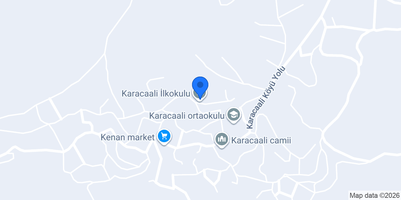 Karacaali İlkokulu konumu
