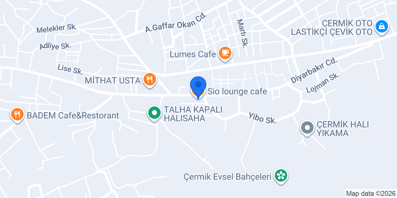 Sio lounge cafe konumu
