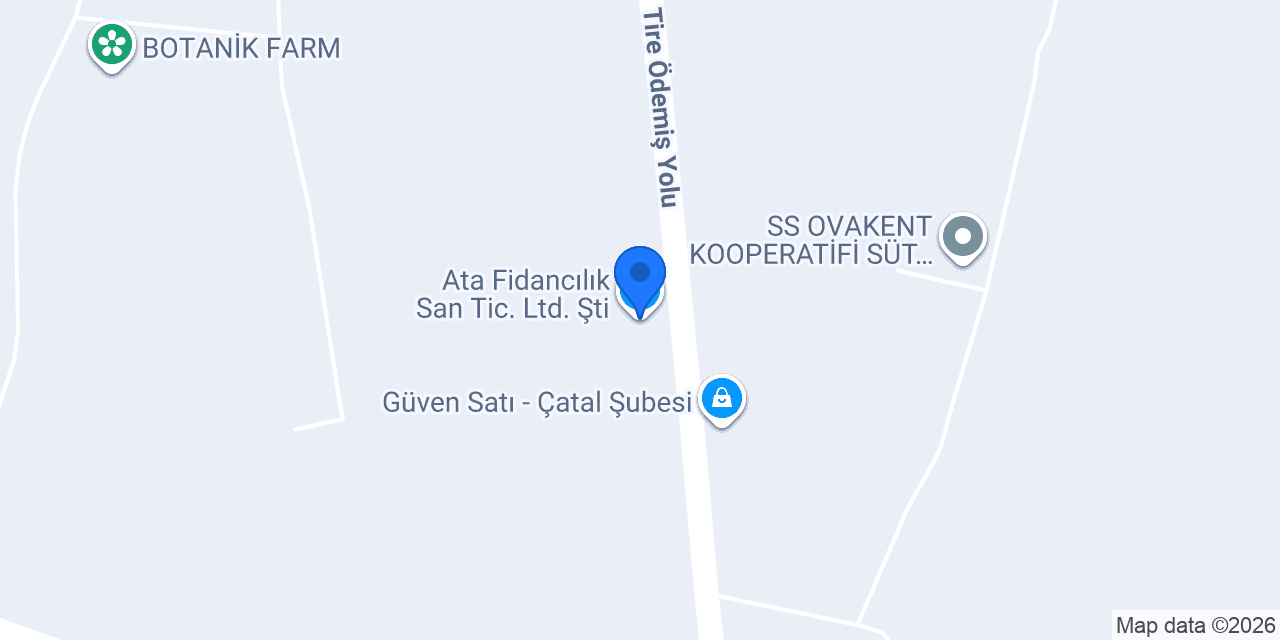 Ata Fidancılık San Tic. Ltd. Şti. konumu