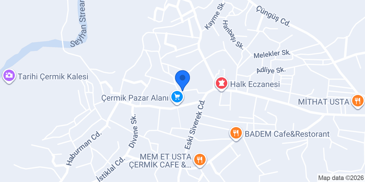 Çermik Tostçusu konumu