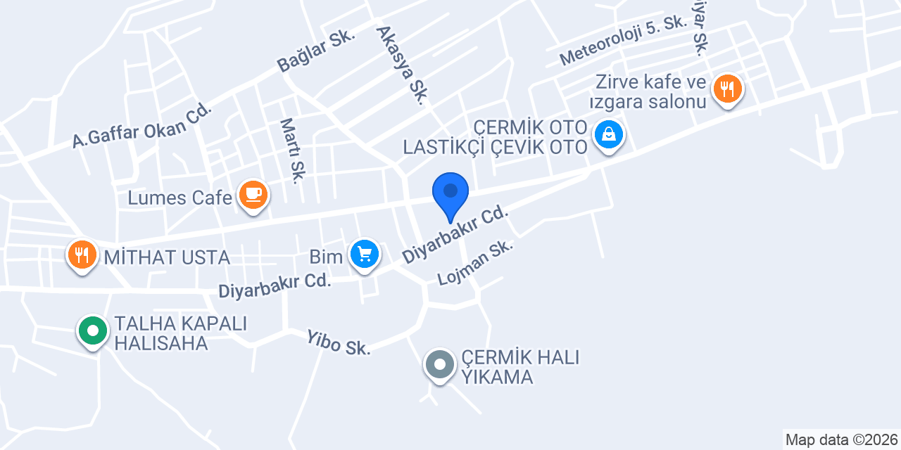 Çermik Kardeşoğlu Auto konumu