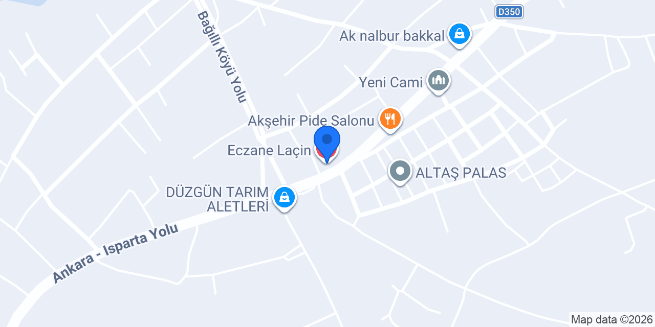 Eczane Laçin konumu