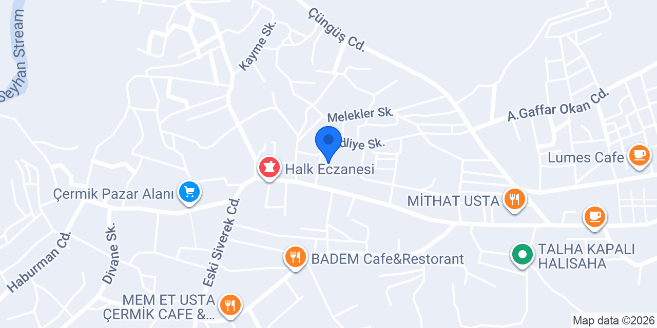 Halkbank Çermik Şubesi konumu