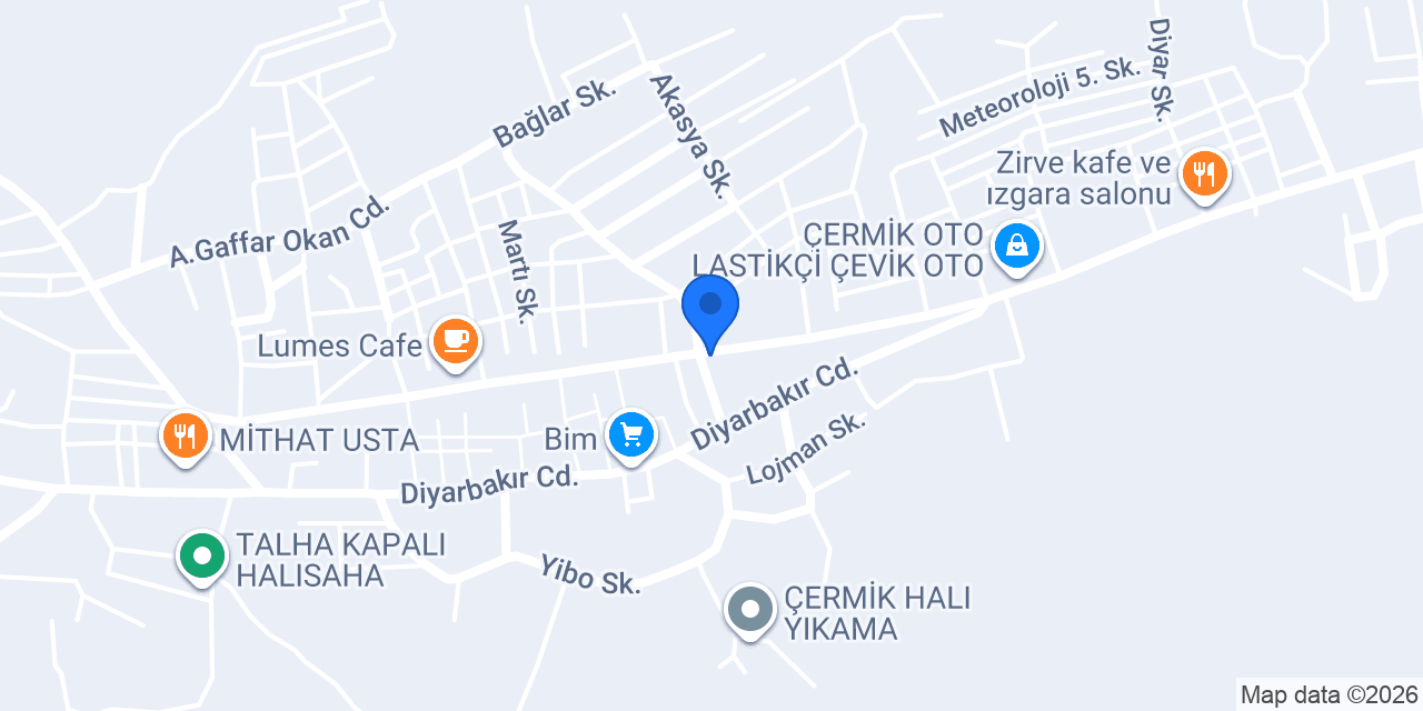 ÇERMİK LASTİKÇİ konumu
