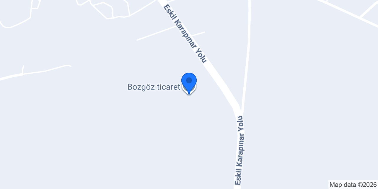 Bozgöz ticaret konumu
