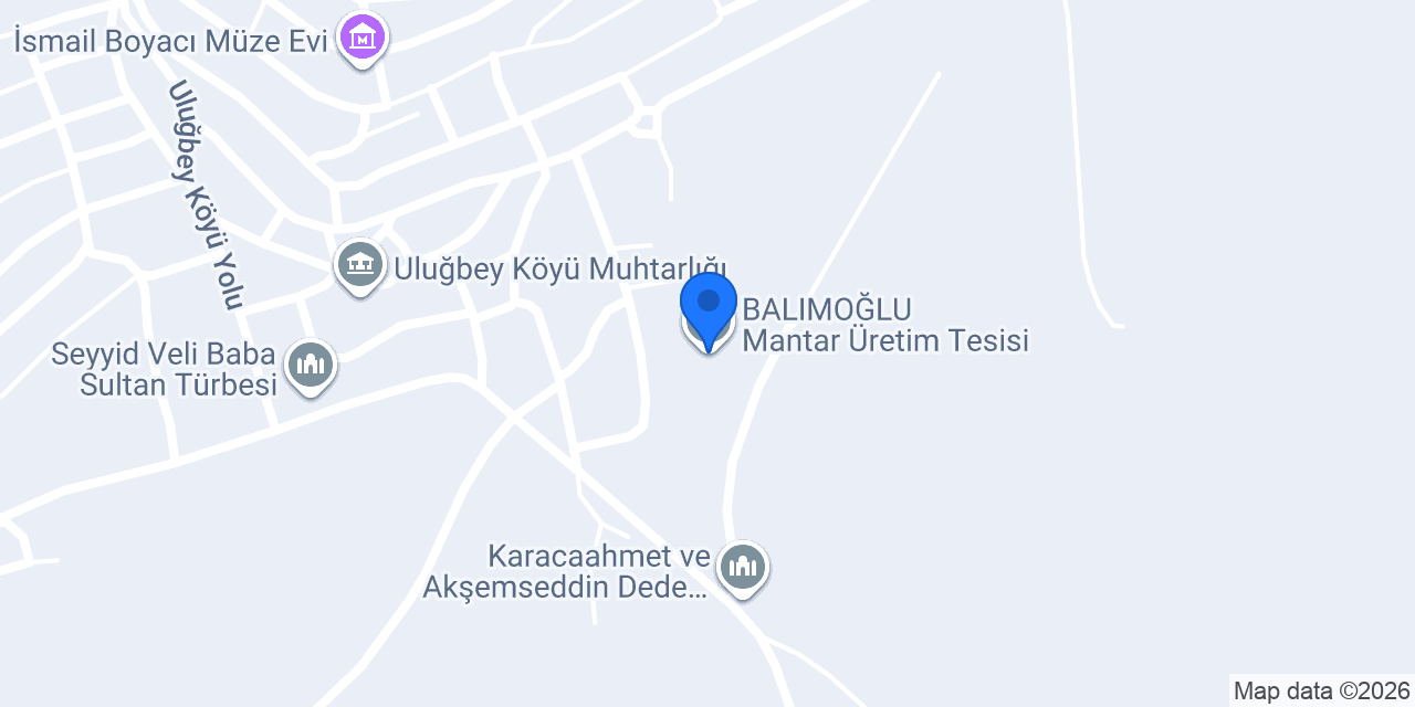BALIMOĞLU Mantar Üretim Tesisi konumu