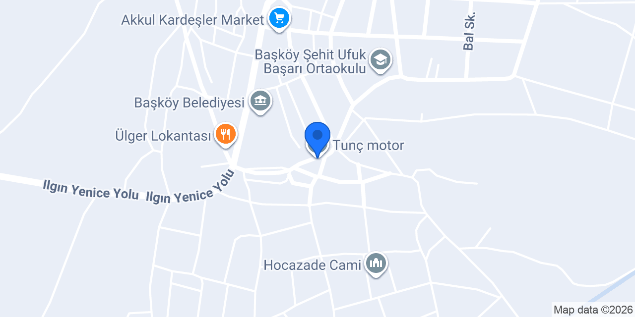 Tunç motor konumu