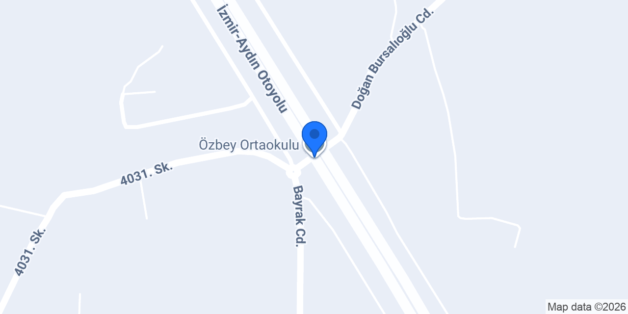 Özbey Ortaokulu konumu