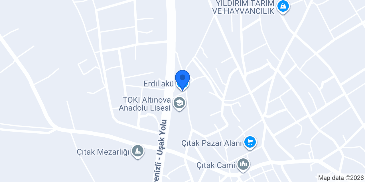 Erdil akü konumu