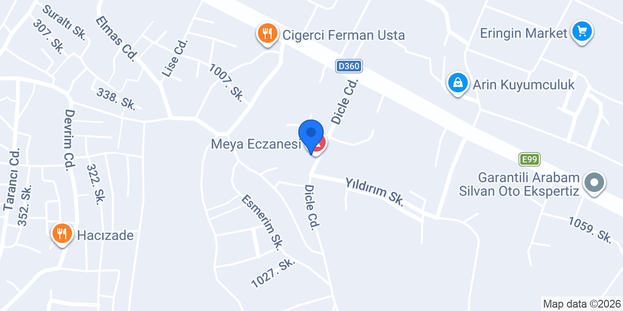 Meya Eczanesi konumu
