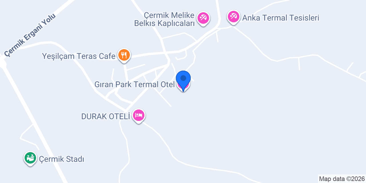 Gıran Park Termal Otel konumu