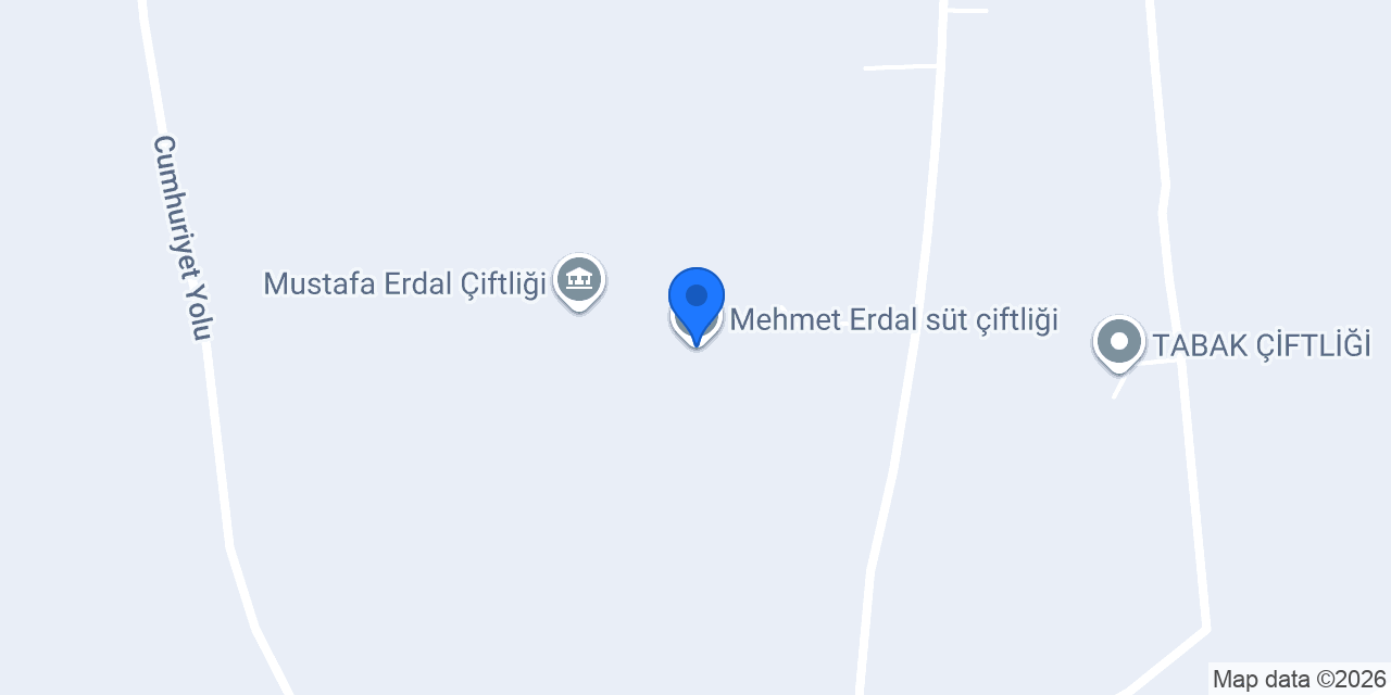 Mehmet Erdal süt çiftliği konumu