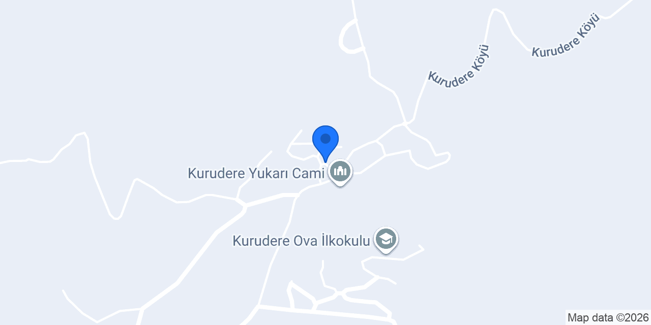 Kurudere Köyü Muhtarlığı konumu