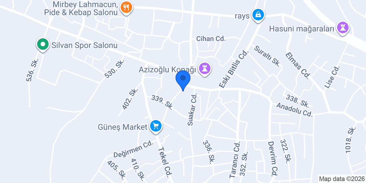 Silvan Noterliği konumu