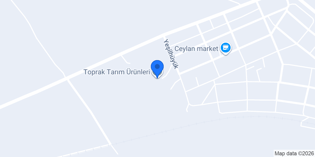 Toprak Tarım Ürünleri konumu