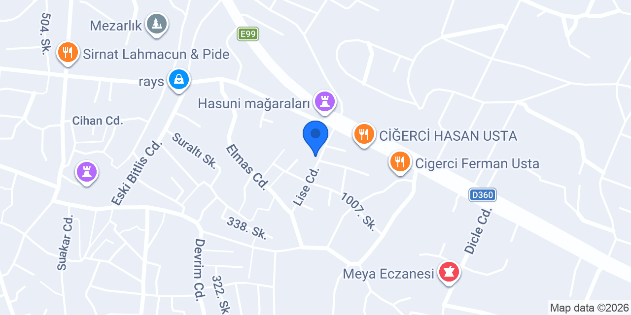 Komagene Etsiz Çiğ Köfte konumu