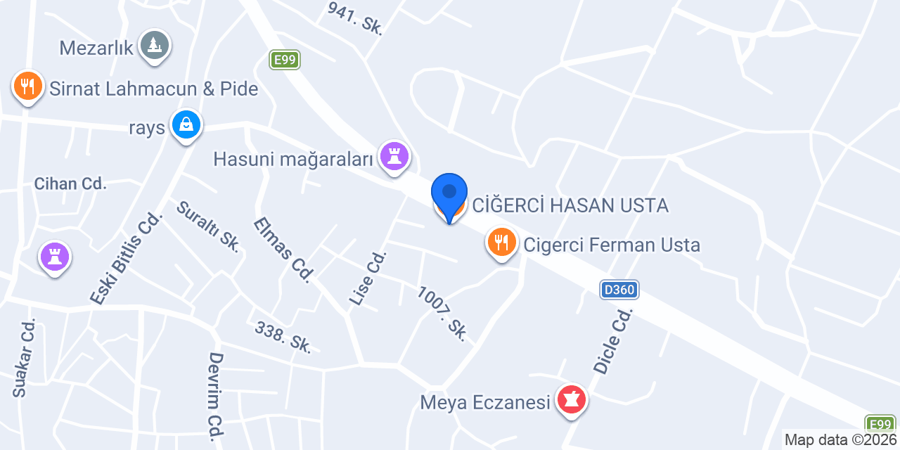 CİĞERCİ HASAN USTA konumu
