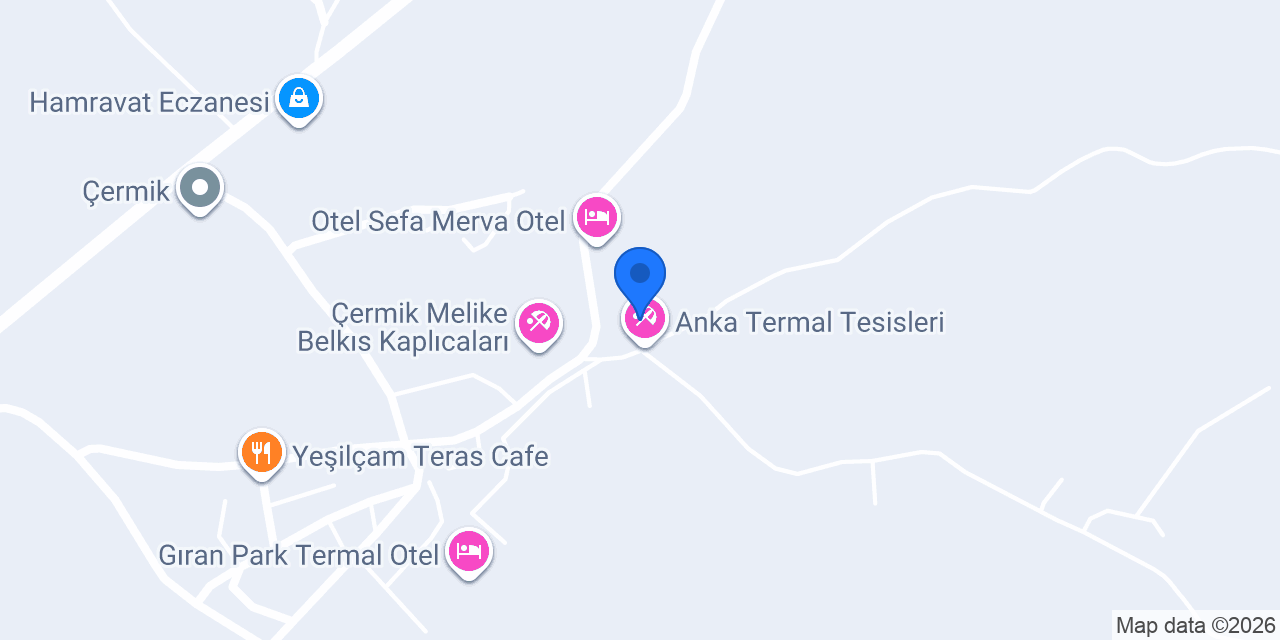 Anka Termal Tesisleri konumu