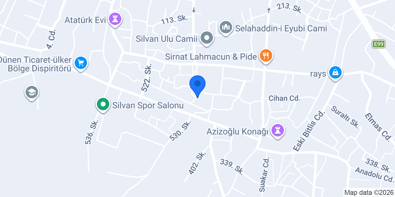 SİLVAN NARİN BAYAN TERZİ konumu