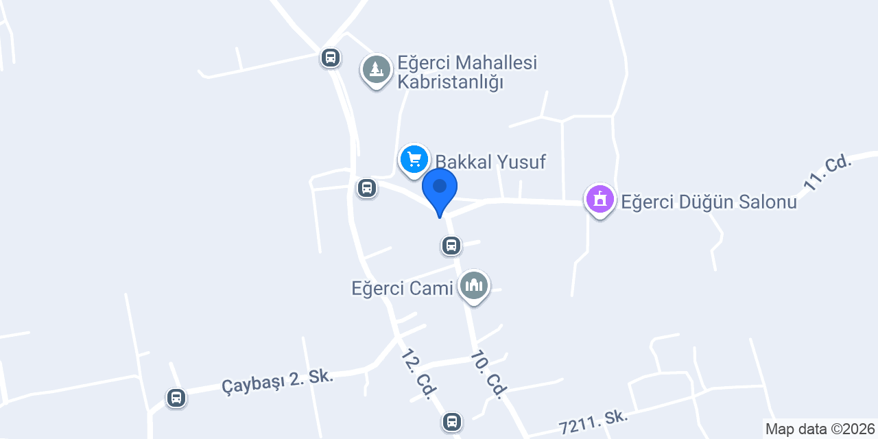 Egercı İlkokulu konumu