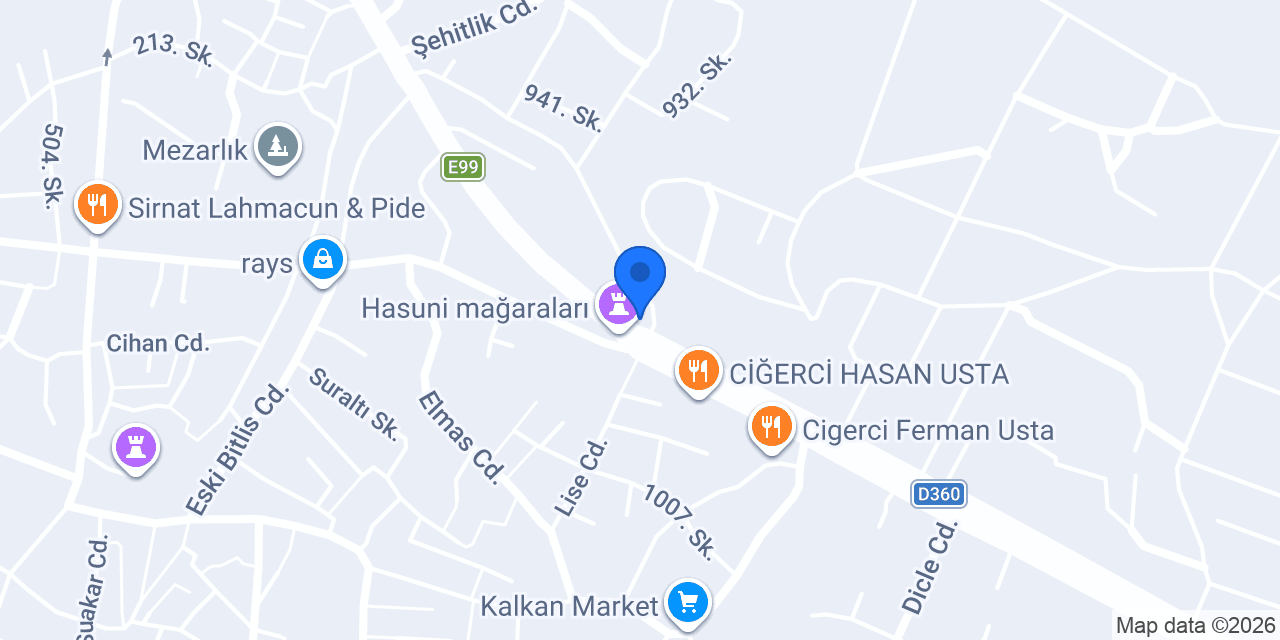 Silvan Halk Eğitim Merkezi konumu