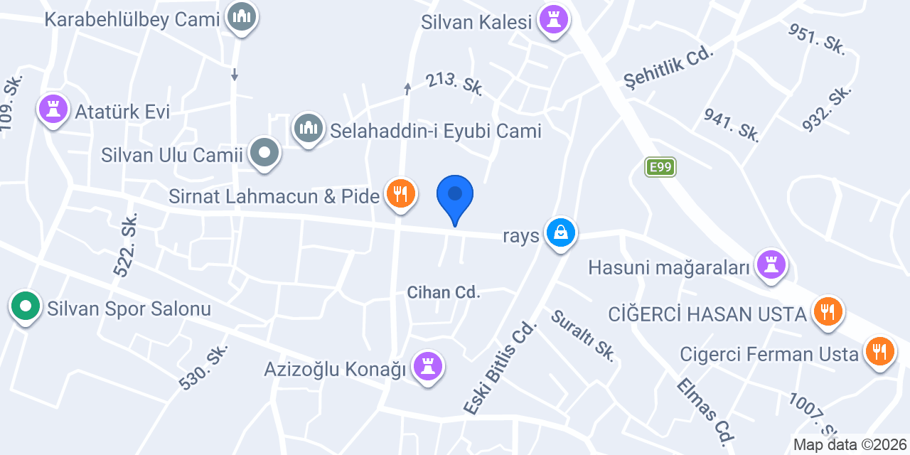 Dara döner salonu konumu