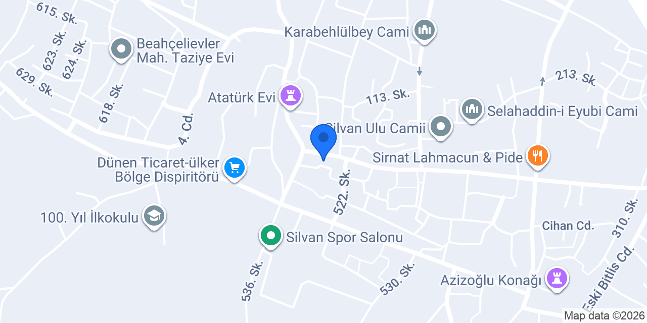 Roj Veteriner kliniği konumu