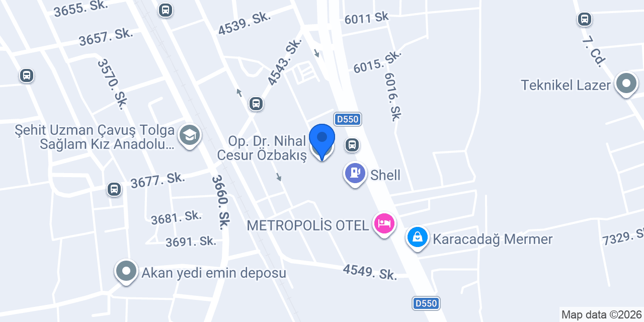 Özel Tınaztepe Torbalı Hastanesi konumu
