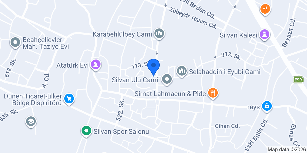 Aras Kargo Silvan Şubesi konumu