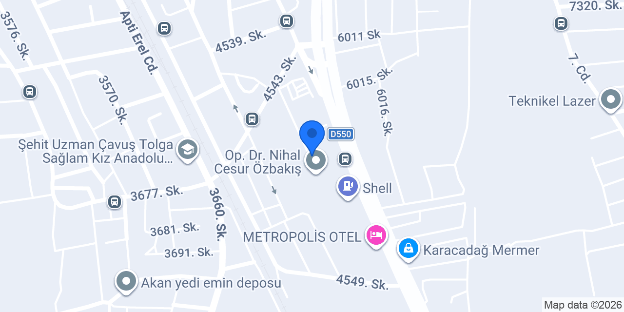 Op. Dr. Sedat Göçen konumu