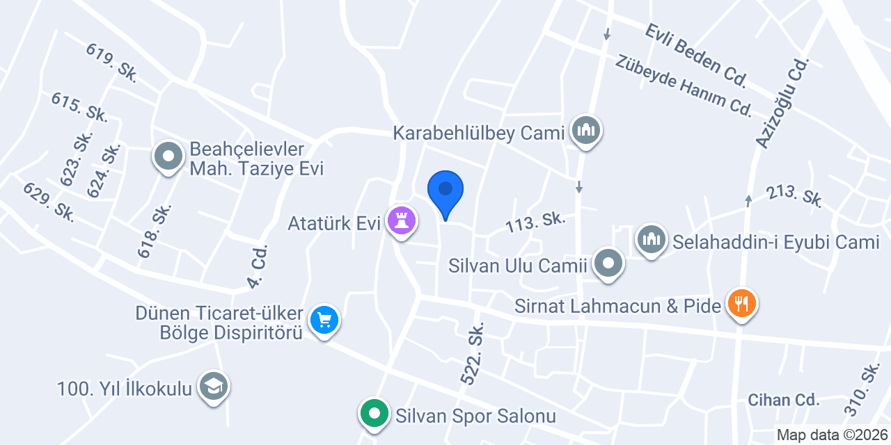 Gazi İlkokulu konumu