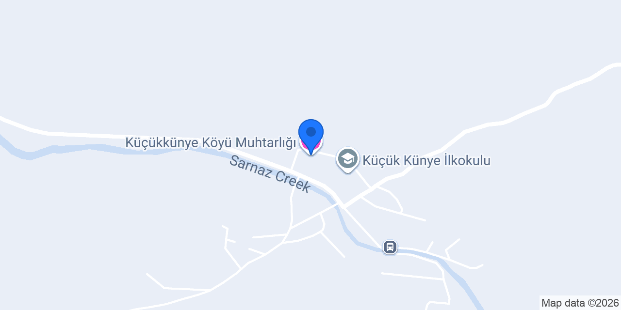 Küçükkünye Köyü Muhtarlığı konumu
