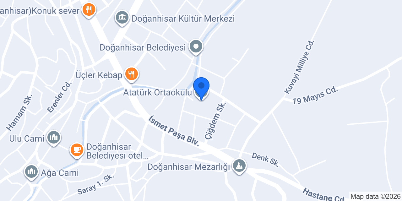 Atatürk Ortaokulu konumu