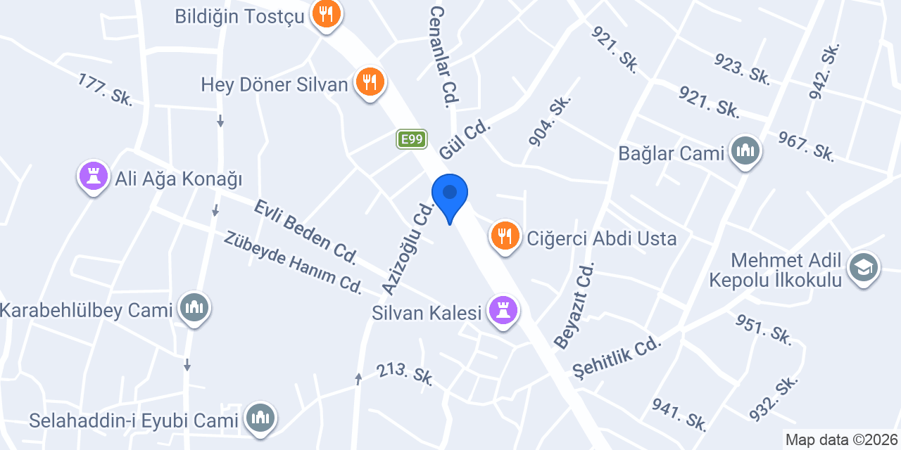 PerdeHome Silvan konumu