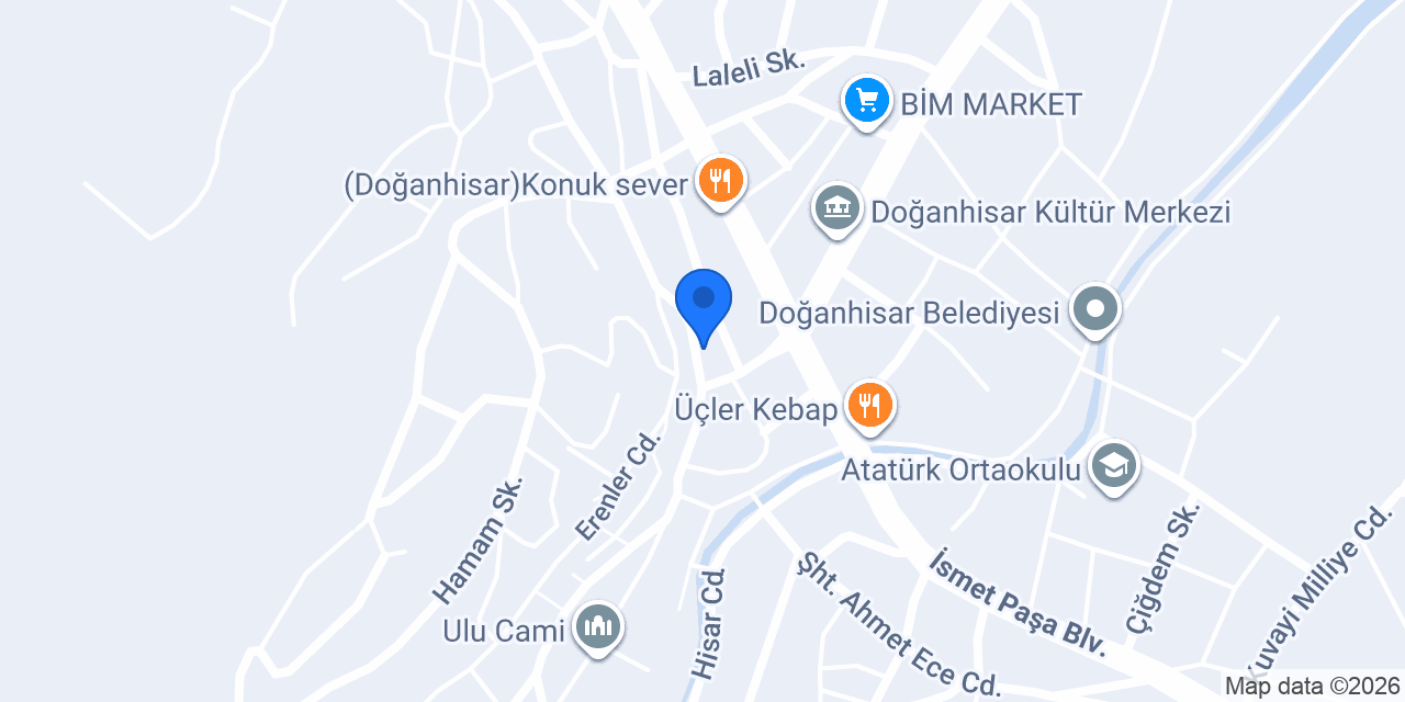 Gül Terzi Dikimevi konumu