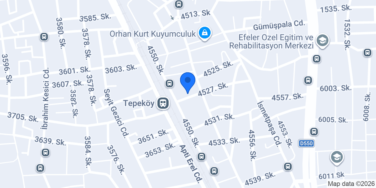 Perakut Veteriner Kliniği konumu