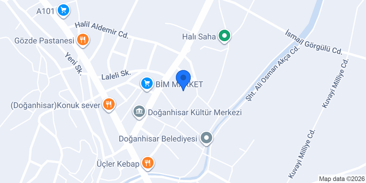 Kırmızı büfe konumu