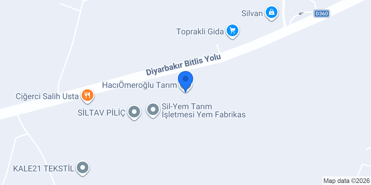 HacıÖmeroğlu Tarım konumu