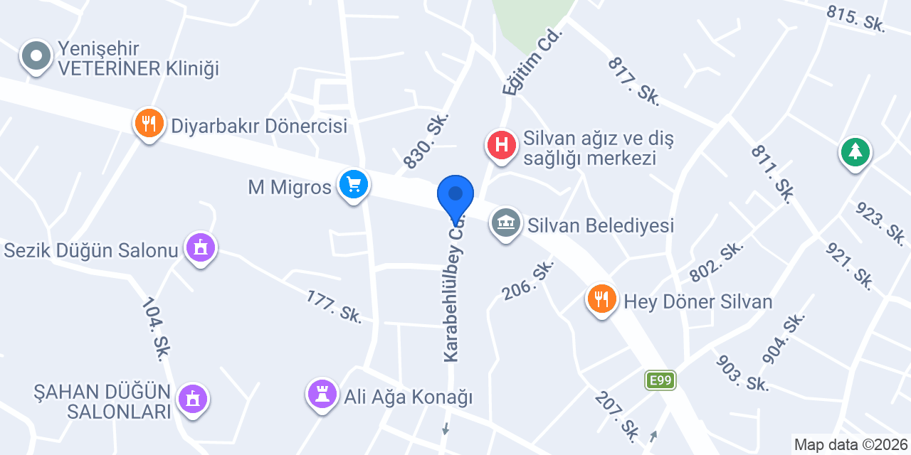 Silvan Taksi Taha konumu