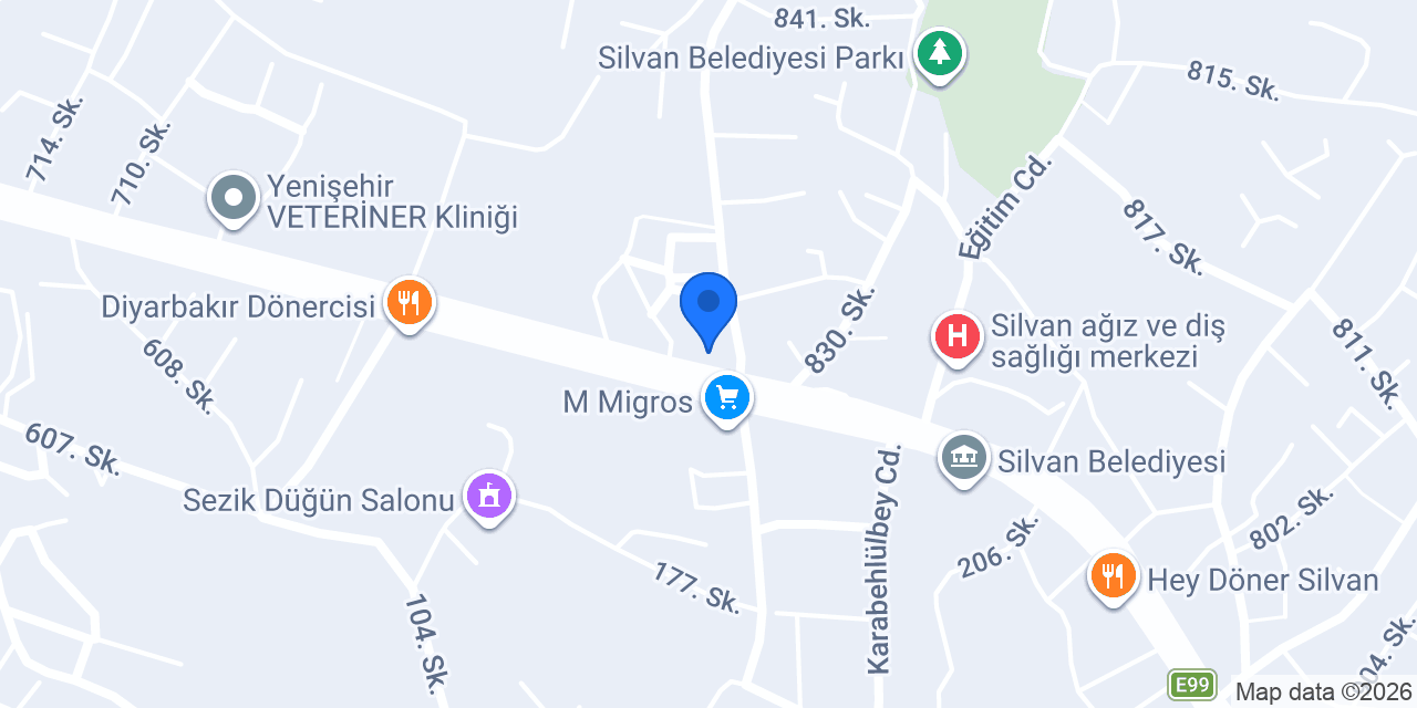 Pasaport Pizza Silvan konumu