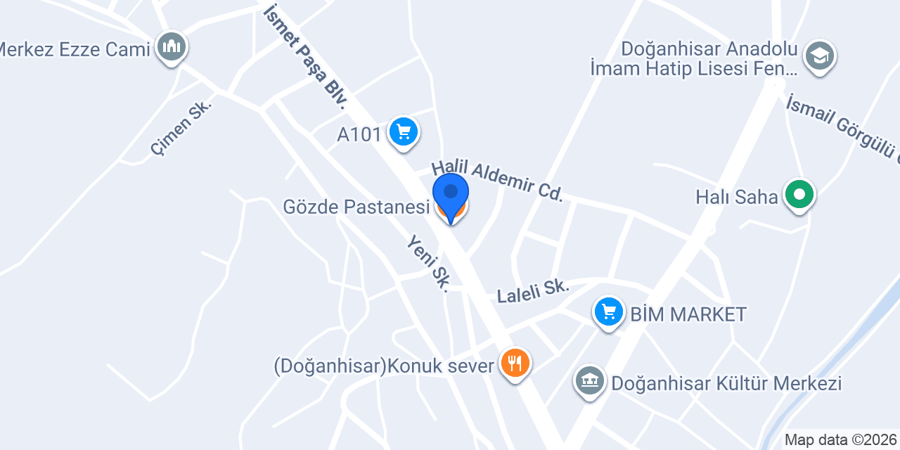 Gözde Pastanesi konumu